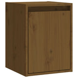 Wall Cabinets 2 pcs Honey Brown 30x30x40 cm Solid Wood Pine 813482