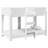 Bunk Bed for Kids White 80 x 160 cm Engineered Wood 3410547