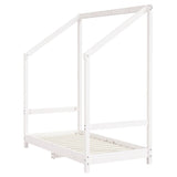 Kids Bed Frame White 2x cm Solid Wood Pine 3200593