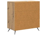 Drawer Cabinet Artisan Oak 66 x 34.5 x 90 cm Engineered Wood 895534