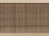 TV Cabinet Black 105x30x40 cm Solid Wood Pine&Natural Rattan 345616