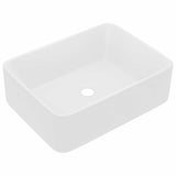 147042 Luxury Wash Basin Matt White 41x30x12 cm Ceramic