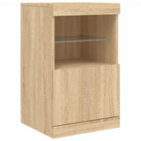Sideboard with LED Lights Sonoma Oak 123x37x67 cm 3209060