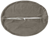 Cushion with Pillow HEERLEN 6 pcs Light Grey Velvet 929664