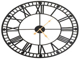Vintage Wall Clock with Quartz Movement Metal 60 cm XXL 50645