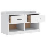 Hallway Bench SANDNES White 87x40x50 cm Solid Wood Pine 4010462