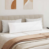 Sofa Pillows 2 pcs White 145 x 40 cm Fabric 42013836