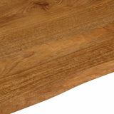 Table Top 100x80x2.5 cm Live Edge Solid Wood Mango 370772