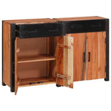 Sideboard 2 pcs Brown 110 x 30 x 75 cm Solid Acacia Wood 3321526