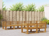 Outdoor Sofa Set 8 pcs Natural Solid Acacia Wood 3366552