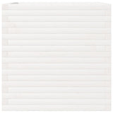 Garden Planter White 70x70x68.5 cm Solid Wood Pine 3282475