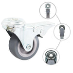 16 pcs Bolt Hole Swivel Casters 50 mm 277883