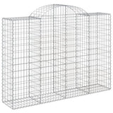 Arched Gabion Baskets 30 pcs 200x50x140/160 cm Galvanised Iron 3146379