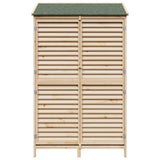 Garden Shed Natural 106 x 56 x 176.5 cm Solid Fir Wood 42033464