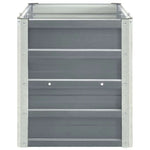 Garden Raised Bed Galvanised Steel 240x40x45 cm Grey 47044