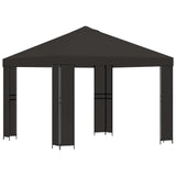 Gazebo 3 x 3 m Anthracite Polyester and Steel 190 gsm 900351