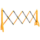 Folding Traffic Barrier Yellow and Black 250x38x96 cm 150988