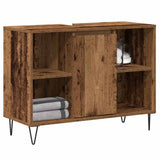 Bathroom Cabinet Old Wood 80 x 33 x 60 cm Engineered Wood 873895