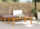 Garden Coffee Table Golden brown Solid acacia wood 90x55x35 cm 46675