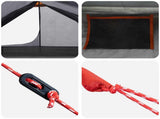 Backpacking Tent Grey and Orange 222 x 85 x 125 cm 42017417