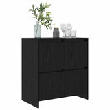 Sideboard Black Oak 70 x 41 x 75 cm Engineered Wood 875230