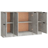 Sideboards 3 pcs Concrete Grey Engineered Wood 3115847