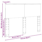 Headboard Smoked Oak Engineered wood 888325