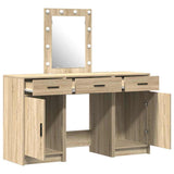 Dressing Table with Door Brown 50 x 41 x 135 cm Engineered Wood 3334256
