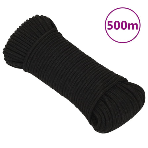ZNTS Work Rope Black 3 mm 500 m Polyester 152801