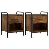 Bedside Cabinet 2 pcs Smoked Oak 40 x 30 x 50 cm 8013499