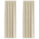 Curtains 2 pcs Cream 140 x 260 cm Velvet 4107187