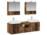 Bathroom Cabinet Set 5 pcs Old Wood Engineered Wood 3406405