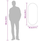 Wall Mirror Gold 100x45 cm Oval 348201