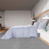 Duvet Cover Set Grey 260x240 cm Cotton 136100