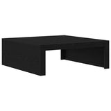 Coffee Table Black Oak 100 x 100 x 35 cm Engineered Wood 862678