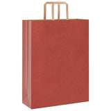 Paper Bags 250 pcs with Handles Red 32x12x42 cm 4101984
