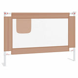 Toddler Safety Bed Rail Taupe 100x25 cm Fabric 10217
