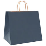 Paper Bags 250 pcs with Handles Blue 32x22x28 cm 4101708