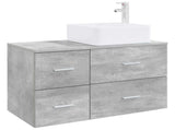 Bathroom Furniture Set 2 pcs Concrete Grey Engineered Wood 3403979