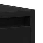 Bathroom Cabinet Black 60x33x61 cm Engineered Wood 802643