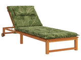 Sunlounger Cushion GEMERT 100% Polyester Leaf Design 947536