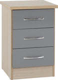 ZNTS Nevada 3 Drawer Bedside 100-103-051