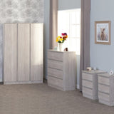 ZNTS Malvern 3 Door Wardrobe Bedroom Set 100-108-074