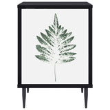 Bedside Cabinet HANAU 2 pcs Black Oak 36 x 33 x 51 cm 8007262