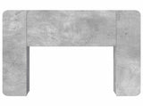 Headboard Cabinet with Storage Concrete Grey Engineered Wood 8001186