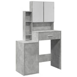 Dressing Table with Cabinet Concrete Grey 80x35x132 cm 848237