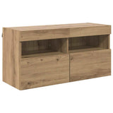 TV Wall Cabinet Artisan Oak 80 x 30 x 40 cm Engineered Wood 882979