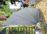 Collapsible Balcony Side Awning Grey 160x240 cm 41574