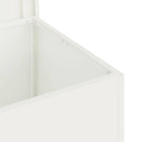 Outdoor Storage Box White 80 x 50.5 x 50 cm Steel 874568