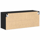 TV Cabinet Set Black Oak 100 x 30 x 41 cm Engineered Wood 863084